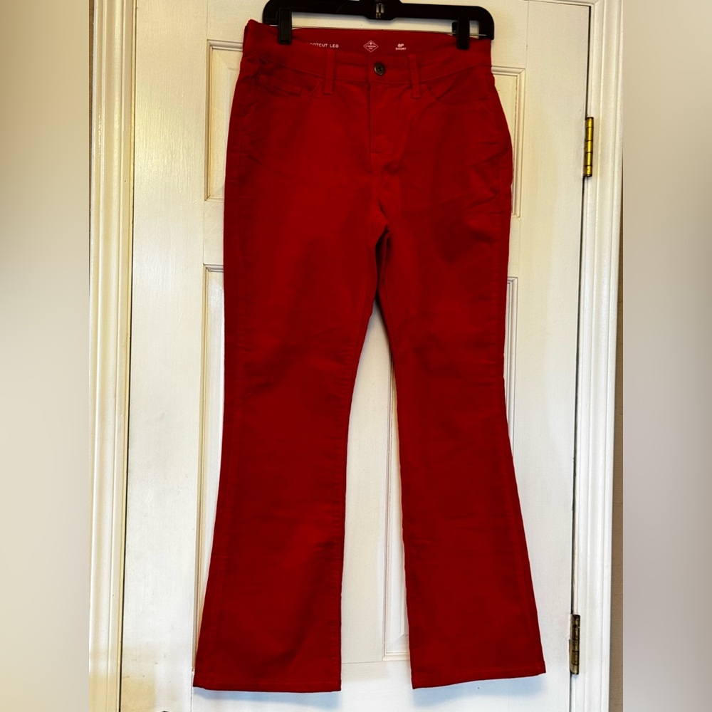 Women's Red Corduroy Jeans